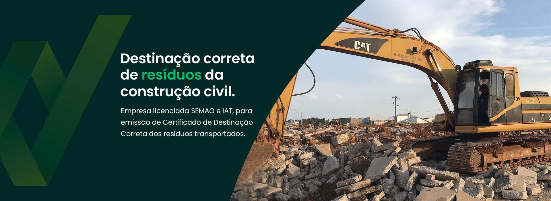 Destinação corretade resíduos da construção civil